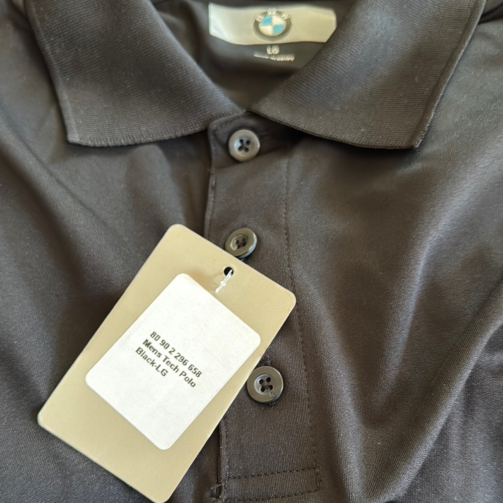 BMW Black Polo Shirt Classic Design